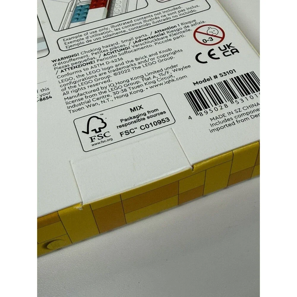LEGO Iconic 10 Pack Marker Pens Fine Tip Connectable Building Blocks Stationery